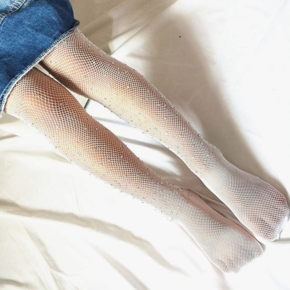 Children’s Sequin Nylon Mesh Socks | NWT - Picture 4 of 8